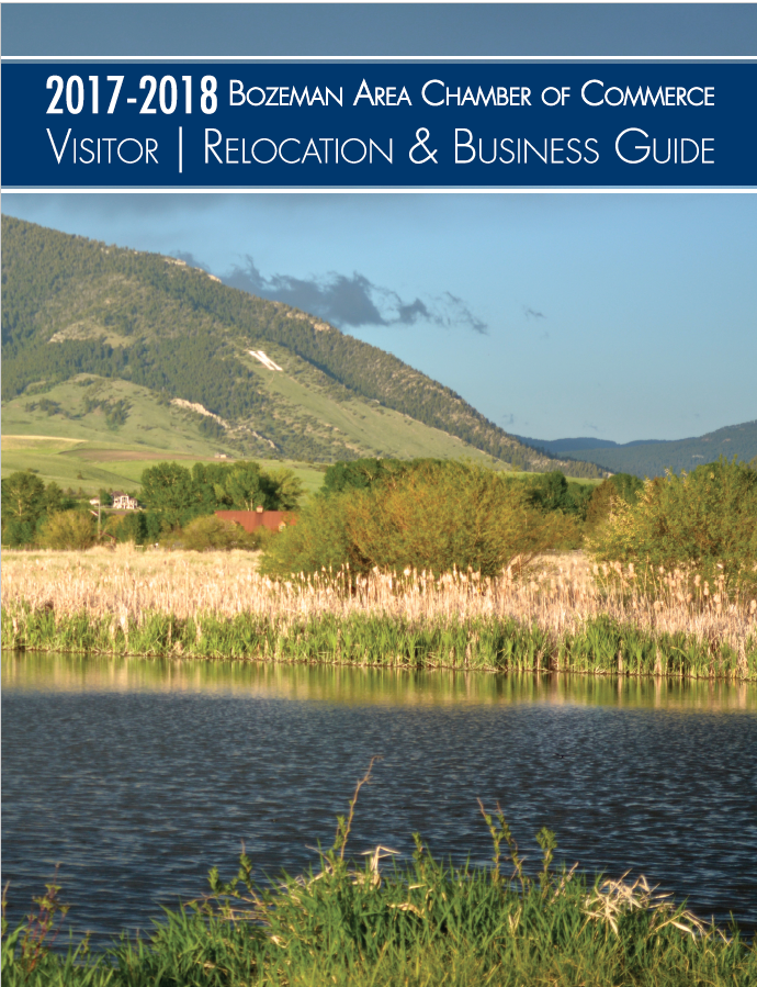 Magazine Design Graphic Design of 2017 Bozeman Area Chamber of Commerce Relocation Guide
