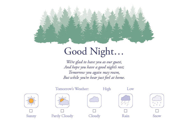 Good Night Postcard